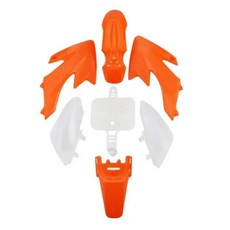 색상의 피트 바이크용 오토바이 페어링 바디 키트 플라스틱 펜더, 9. 4 orange 3 white