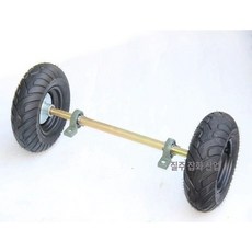 atv 사발이 바퀴 트레일러 액세서리 오토바이 4륜 휠 사륜바이크 농업용 스페어 레저, 1개, 75cm 축+외경 82cm 바퀴