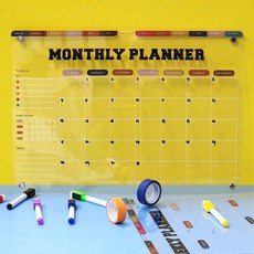 자석 아크릴 월간 주간 플랜 보드 세트, 상세페이지 참조