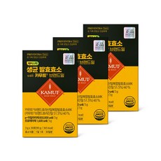 프리벤트라 생균 발효효소 캐나다산 카무트 브랜드밀 1개월분 분말, 90g, 3개