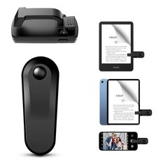 메이시통 킨들 페이지 터너 리모컨 페이퍼화이트용 블루투스 카메라 캠코더 아이패드 태블릿용 클리커 소설 읽기 액세서리, 1개