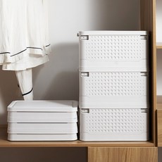 접이식 플라스틱 폴딩 수납 보관 박스 적층 정리 상자 30L
