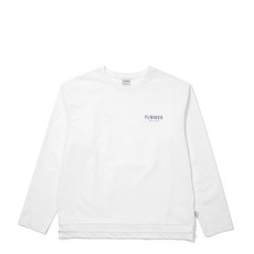 트렉스타 동아쇼핑 플라운드(화이트) 여성 프린팅 오버핏긴팔라운드티셔츠