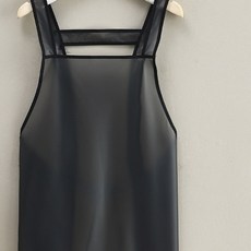 우레탄 앞치마 숏ver 방수 식당 주방 H형, 1개, 블랙