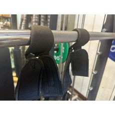 valeo 原廠正貨健身助力鈎 護腕握力鈎 引體向上單杠手套 輔助助力鉤 吊單槓助力鈎 護腕助力掛勾, 1個, 小片式皮革海綿款無標一對裝（現貨）