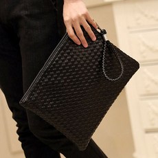 블랙 얇은 남자 파우치 가방 클러치백 클러치 여성 1(개) 4816 EA