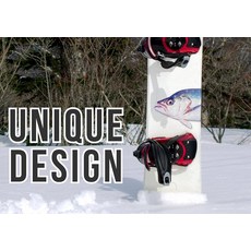 Devembr 스노우보드 스톰프 패드 재미있는 물고기 패드 스노우보드 3D 범프 디자인 PVC 소재 19.8 x 17cm(7.8 6.75인치), Devembr 스노우보드 스톰프 패드, 재미있는 물고기