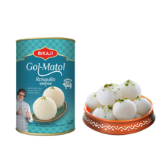 라스굴라 인도 전통 디저트 설탕 시럽에 담긴 부드러운 치즈 볼 Rasgulla Indian Sweets Soft Cheese Balls in Sugar Syrup BIKAJI, 1kg, 1개