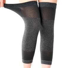 슬림 무릎아대 고탄력 무릎보호대 가벼운 통기성 관절보호대 기능성 압박밴드 압박스타킹, 블랙, 1세트