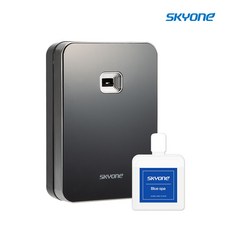 스카이원 방향제 자동 분사기 블랙 + 리필액, 1세트, 210ml, 블루스파