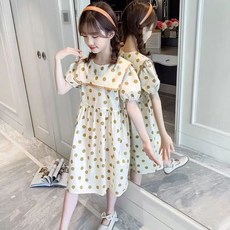 賣場優選童裝 女童洋裝 女童連衣裙夏裝2025新款洋氣中大童網紅女孩夏季公主裙兒童裝裙子