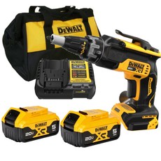 含稅 外匯得偉DEWALT DCF630 20V自攻牙機浪板機石膏板套裝, 1個, 1104充電器5.0*2工具袋套裝