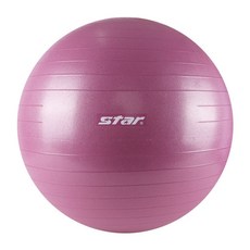 스타 짐볼 안티버스트 필라테스 요가공 스트레칭 운동용 짐볼 펌프포함 홈트레이닝 재활 다이어트, 바이올렛