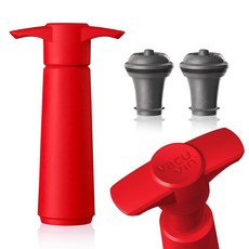 ECLATIS Vacu Vin 오리지널 와인 세이버 펌프 보존기 304836, 레드