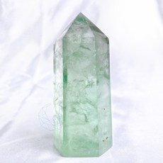 紅89 綠螢石柱 高透絲質冰感彩虹光, 1個