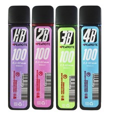 筆樂 PD8411 高容量樹脂鉛筆芯 (0.5mm) (100支入), 1個, 3B