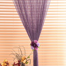 커튼몰 고급실커튼 가로 3미터 샤이니 실커튼, 다크퍼플