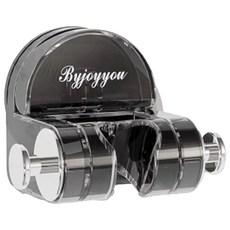 Byjoyyou 吸盤式花灑架, 85 x 65 x 64.5mm, 質感灰, 免釘免鑽, 強力吸盤, 1個