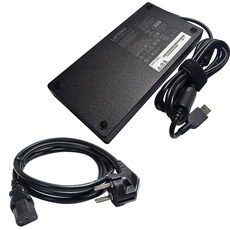레노버 300W 노트북 어댑터 20V 15A 슬림 사각팁 ADL300SDC3A, ADL300SDC3A +전원케이블