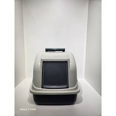 <재고정리> 고양이 후드형 화장실 토일렛 색상랜덤배송 [높이38 가로32], 1개