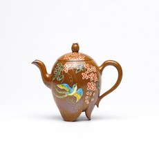 原礦高溫段泥手製經典紫砂茶壺, 1個, 1L, 段泥柴燒:如圖所示