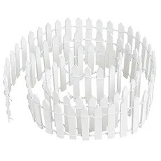 그린스하비 미니 울타리 장식 미니어처 5 x 90cm, 화이트