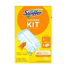 스위퍼 더스터 먼지떨이 스타터 키트 180 손잡이 30cm + 리필 5p, 혼합색상, 1세트