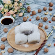 (떡DC몰) 백모영양모찌 왕찹쌀떡 견과류듬뿍 영양찹쌀떡 (100g20알) 2kg 굳지않는떡 선물용 행사떡 국내산 찹쌀사용, 1박스