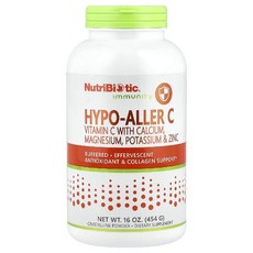 뉴트리바이오틱 비타민C 하이포 알러C 칼슘 마그네슘 포타슘 징크 분말 가루 454g