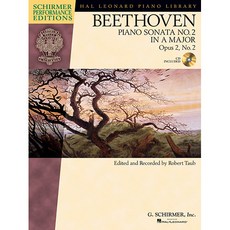 Beethoven - Sonata No. 2 in A Major Opus 2 No. 2 | 베토벤 - 피아노 소나타 2번 (CD 포함) Schirmer 셔머