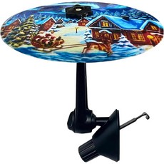 JWSIROU 자동차 심벌 에어 벤트 미니 크래시 드럼 세트 대시보드 재미있는 장식 - 음악 애호가를 위한 플라틸로 데 바테리아 파라 선물 멋진 필수, Christmas Log