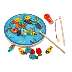 [아페페] 고양이 얼음 물 양면 알파벳 물고기 퍼즐 낚시놀이 세트 어린이교구 집중력발달 KR6560 낚시놀이장난감 색깔놀이