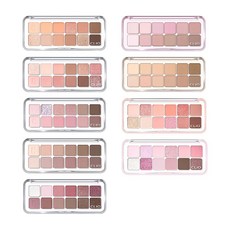 CLIO Pro Eye Palette Air眼影盤 色彩豐富 粉質細膩 持久服貼 輕鬆打造多樣眼妝, 01 CORAL STUDIO, 1個