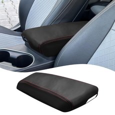 QianBao 기아 옵티마 2011 2012 2013 2014 2015 가죽 팔걸이 박스 센터 콘솔 커버 중간 콘솔 커버 프로텍터 레드 스티치와 호환 가능