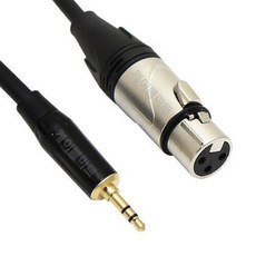 MACK HA27 스테레오 3.5mm 캐논/F 3m XLR 앰프 구즈넥 마이크 PC 연결선 오디오 음향 케이블, MACK HA27 스테레오 3.5mm 캐논/F 3m X