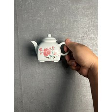 景德鎮 四方帶足茶壺 翠竹紅梅 茶具, 商品主圖, 1個