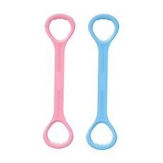 스트레칭 스트래칭스트랩 요가밴드 홈트 운동밴드 2P 59000EA 1EA, 블루+핑크 세트