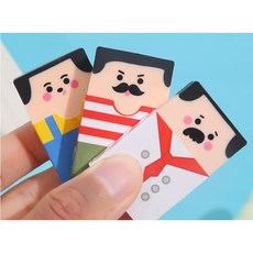 모어스토리지 빡빡이 지우개 4개, 1세트, 혼합 색상