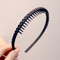 素色碎花纏繞帶齒髮箍 D04 d042