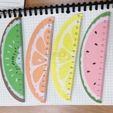 가온로그 과일모양자 오렌지 15cm 학용품자