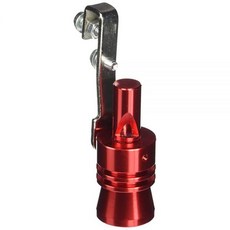 Dewhel 범용 알루미늄 터보 사운드 배기 머플러 파이프 호루라기 자동차 블로우 오프 밸브 BOV 팁 시뮬레이터 휘슬러 사이즈 XL 레드 145061, 듀헬 유니버설 알루미늄 터보 사운드 배기 머플러 파이프