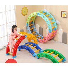 정글짐 키카 놀이터 미끄럼틀 대형 놀이시설 놀이기구, 1개, 유아오렌지블루풀세트