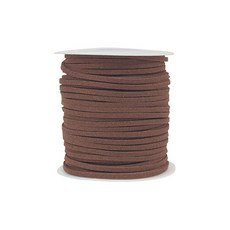 韓國絨皮繩 絨皮繩 麂皮繩 緞帶 麂絨繩 皮繩 絨繩 項鍊 吊飾項鍊手鍊 麂皮線 綁繩 皮線 花束包裝 禮品包裝 博美, 6-02703 50碼 棕色, 1個