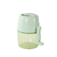 手動刨冰機 冰沙機 碎冰機：手搖式不插電，小型擺攤家用刨冰神器, 1個, 碎冰機標準款一套刀