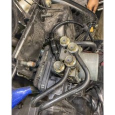 五代勁戰 ABS 前剎車油管 金屬油管 黑色 - 對四 AK550 輻射, 1個, 1.0MM直通頭(細牙)