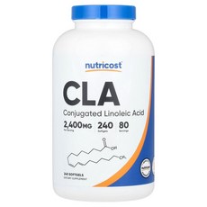 뉴트리코스트 Nutricost CLA 240 Softgels 800 mg per Softgel, 1개