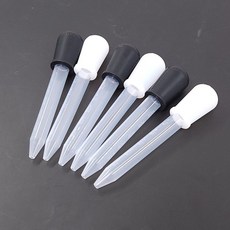 안전한 눈금 스포이드 5ml, 1개, 화이트