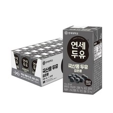 연세두유 국산콩 두유 검은콩 190ml 24팩, 24개