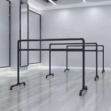 발레바 발레봉 댄스 무용바, 이중 280x60x105 블랙