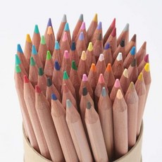 일본 MUJI 무인양품 색연필 60색 멀티 컬러 드로잉 펜, 1개